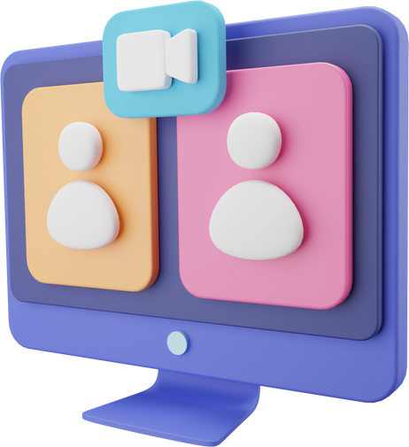 Conference Call 3D Icon